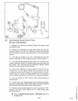 1985 OMC 65, 100 and 155 HP Models Commercial Service Manual, PN 507450-D, Page 148