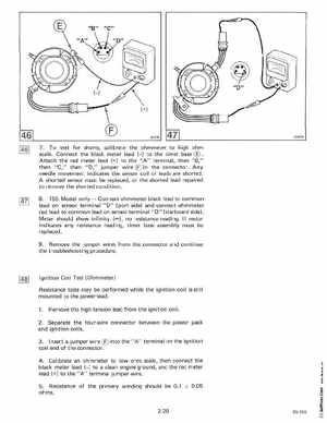 1985 OMC 65, 100 and 155 HP Models Commercial Service Manual, PN 507450-D, Page 151
