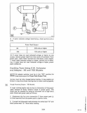 1985 OMC 65, 100 and 155 HP Models Commercial Service Manual, PN 507450-D, Page 156