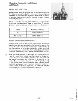 1985 OMC 65, 100 and 155 HP Models Commercial Service Manual, PN 507450-D, Page 187