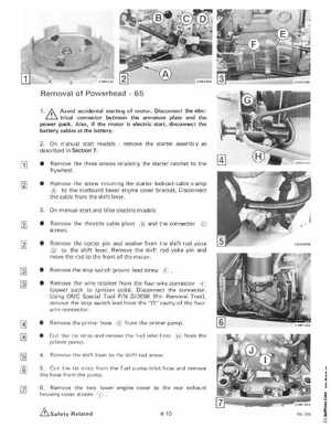 1985 OMC 65, 100 and 155 HP Models Commercial Service Manual, PN 507450-D, Page 194
