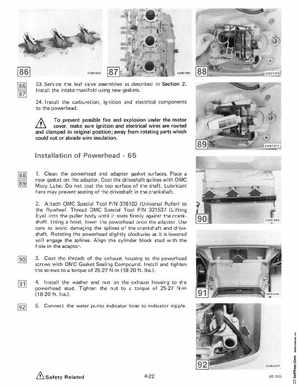1985 OMC 65, 100 and 155 HP Models Commercial Service Manual, PN 507450-D, Page 206