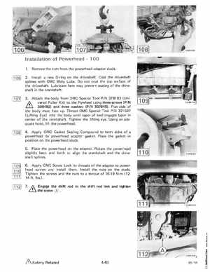 1985 OMC 65, 100 and 155 HP Models Commercial Service Manual, PN 507450-D, Page 224