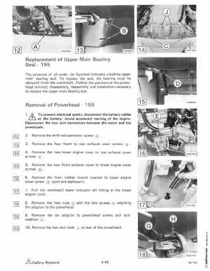 1985 OMC 65, 100 and 155 HP Models Commercial Service Manual, PN 507450-D, Page 228