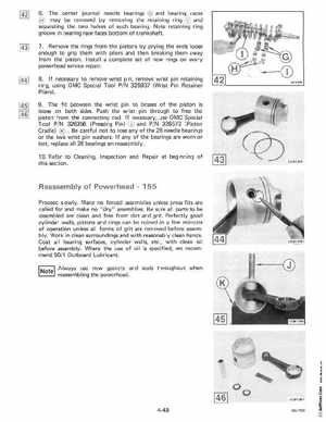 1985 OMC 65, 100 and 155 HP Models Commercial Service Manual, PN 507450-D, Page 233