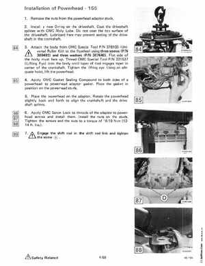 1985 OMC 65, 100 and 155 HP Models Commercial Service Manual, PN 507450-D, Page 242