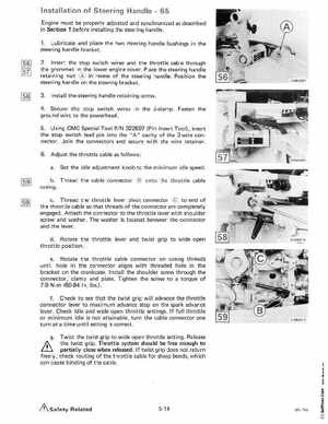 1985 OMC 65, 100 and 155 HP Models Commercial Service Manual, PN 507450-D, Page 257