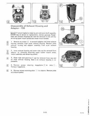 1985 OMC 65, 100 and 155 HP Models Commercial Service Manual, PN 507450-D, Page 262