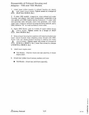 1985 OMC 65, 100 and 155 HP Models Commercial Service Manual, PN 507450-D, Page 264