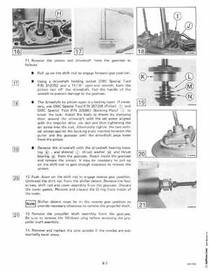 1985 OMC 65, 100 and 155 HP Models Commercial Service Manual, PN 507450-D, Page 271
