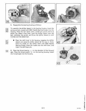 1985 OMC 65, 100 and 155 HP Models Commercial Service Manual, PN 507450-D, Page 275