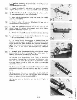 1985 OMC 65, 100 and 155 HP Models Commercial Service Manual, PN 507450-D, Page 278