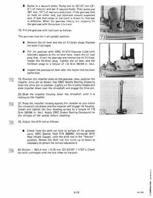 1985 OMC 65, 100 and 155 HP Models Commercial Service Manual, PN 507450-D, Page 282