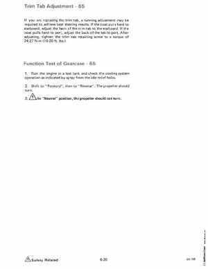 1985 OMC 65, 100 and 155 HP Models Commercial Service Manual, PN 507450-D, Page 284