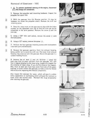 1985 OMC 65, 100 and 155 HP Models Commercial Service Manual, PN 507450-D, Page 287