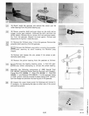 1985 OMC 65, 100 and 155 HP Models Commercial Service Manual, PN 507450-D, Page 290