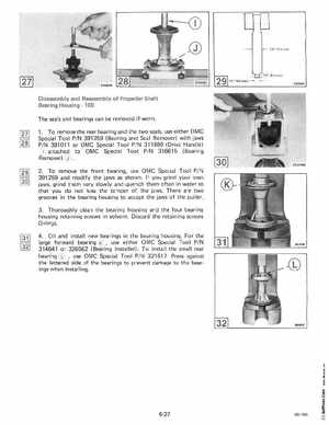 1985 OMC 65, 100 and 155 HP Models Commercial Service Manual, PN 507450-D, Page 291