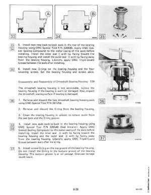1985 OMC 65, 100 and 155 HP Models Commercial Service Manual, PN 507450-D, Page 292