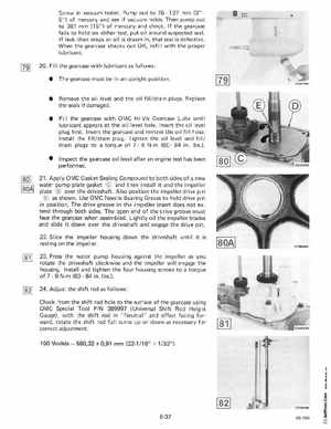 1985 OMC 65, 100 and 155 HP Models Commercial Service Manual, PN 507450-D, Page 301