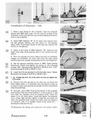 1985 OMC 65, 100 and 155 HP Models Commercial Service Manual, PN 507450-D, Page 302