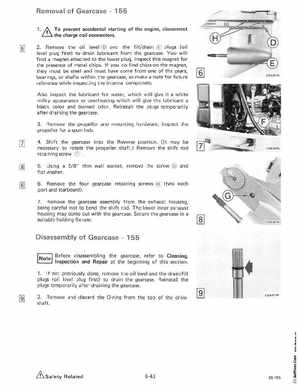 1985 OMC 65, 100 and 155 HP Models Commercial Service Manual, PN 507450-D, Page 307