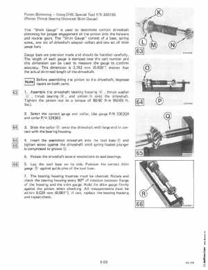 1985 OMC 65, 100 and 155 HP Models Commercial Service Manual, PN 507450-D, Page 317