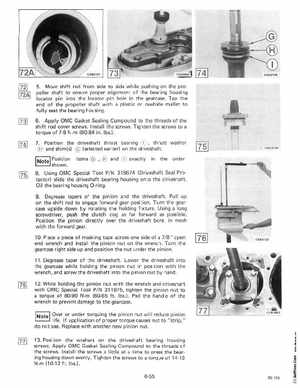 1985 OMC 65, 100 and 155 HP Models Commercial Service Manual, PN 507450-D, Page 319