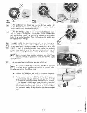 1985 OMC 65, 100 and 155 HP Models Commercial Service Manual, PN 507450-D, Page 320