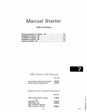 1985 OMC 65, 100 and 155 HP Models Commercial Service Manual, PN 507450-D, Page 324