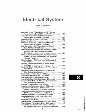 1985 OMC 65, 100 and 155 HP Models Commercial Service Manual, PN 507450-D, Page 331