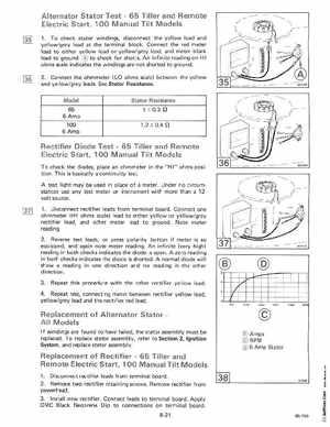 1985 OMC 65, 100 and 155 HP Models Commercial Service Manual, PN 507450-D, Page 351