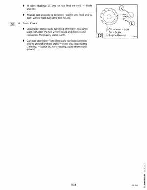 1985 OMC 65, 100 and 155 HP Models Commercial Service Manual, PN 507450-D, Page 353