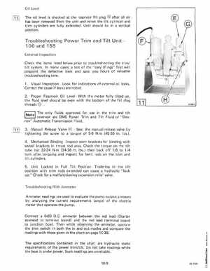 1985 OMC 65, 100 and 155 HP Models Commercial Service Manual, PN 507450-D, Page 390