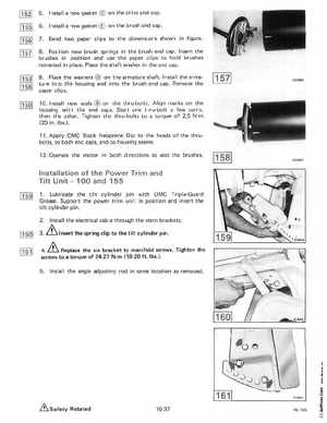 1985 OMC 65, 100 and 155 HP Models Commercial Service Manual, PN 507450-D, Page 418