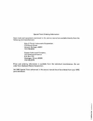 1985 OMC 65, 100 and 155 HP Models Commercial Service Manual, PN 507450-D, Page 433