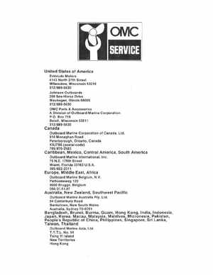 1985 OMC 65, 100 and 155 HP Models Commercial Service Manual, PN 507450-D, Page 434
