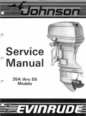 1987 Johnson/Evinrude CU Outboards 35A thru 55 Service Manual, Page 1
