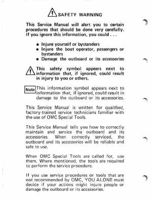 1987 Johnson/Evinrude CU Outboards 35A thru 55 Service Manual, Page 2
