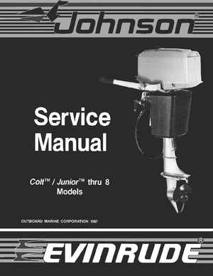 1988 "CC" Colt / Junior thru 8 Models Service Manual, P/N 507659, Page 1