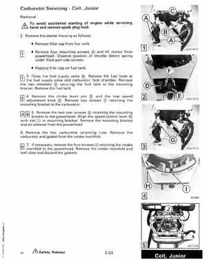 1988 "CC" Colt / Junior thru 8 Models Service Manual, P/N 507659, Page 102