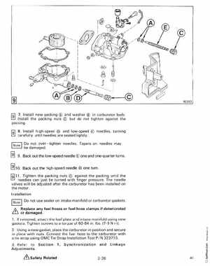 1988 "CC" Colt / Junior thru 8 Models Service Manual, P/N 507659, Page 105