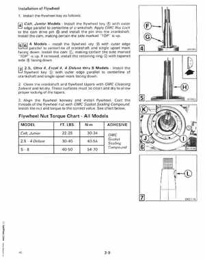 1988 "CC" Colt / Junior thru 8 Models Service Manual, P/N 507659, Page 127