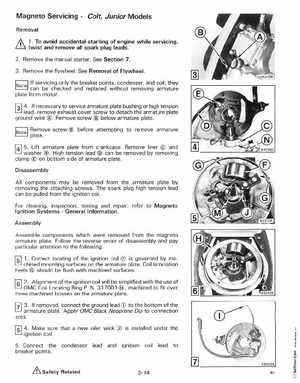 1988 "CC" Colt / Junior thru 8 Models Service Manual, P/N 507659, Page 132