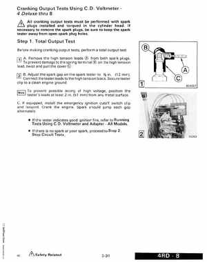 1988 "CC" Colt / Junior thru 8 Models Service Manual, P/N 507659, Page 149