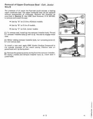 1988 "CC" Colt / Junior thru 8 Models Service Manual, P/N 507659, Page 181