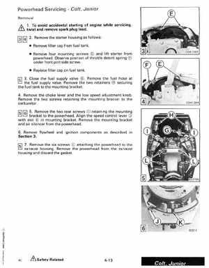 1988 "CC" Colt / Junior thru 8 Models Service Manual, P/N 507659, Page 182