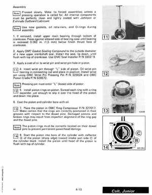 1988 "CC" Colt / Junior thru 8 Models Service Manual, P/N 507659, Page 184