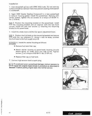 1988 "CC" Colt / Junior thru 8 Models Service Manual, P/N 507659, Page 186