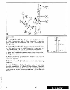 1988 "CC" Colt / Junior thru 8 Models Service Manual, P/N 507659, Page 245