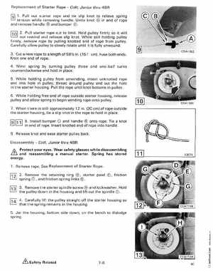1988 "CC" Colt / Junior thru 8 Models Service Manual, P/N 507659, Page 272